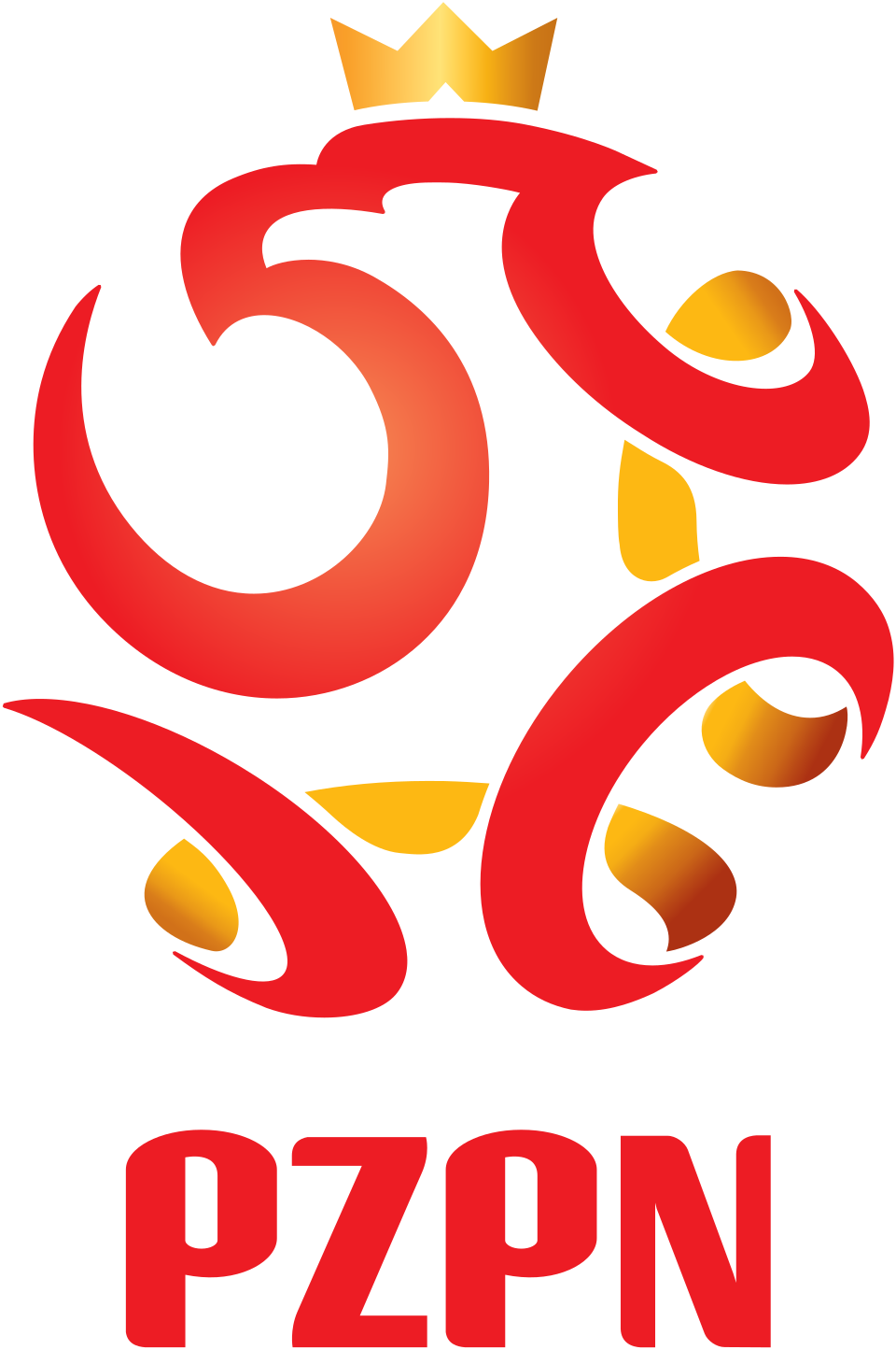 Logo dan kantor pusat Polish Football Association di Warsawa, Polandia
