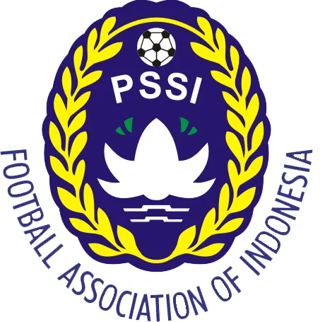 Ilustrasi logo dan bendera PSSI sebagai induk organisasi sepak bola Indonesia