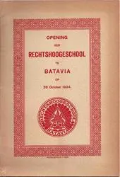 Gedung bersejarah Rechtshoogeschool te Batavia di Jakarta masa kolonial