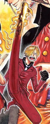 Ilustrasi karakter Sanji atau Vinsmoke Sanji dari manga One Piece