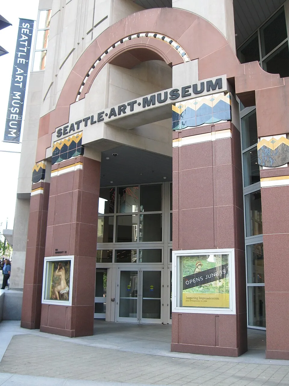 Gedung utama Seattle Art Museum di pusat kota Seattle Washington