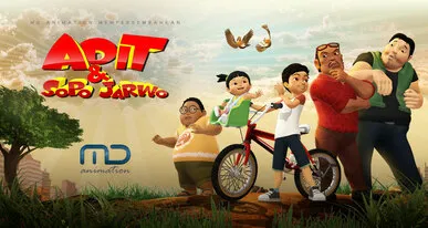 Karakter Adit Sopo Jarwo produksi MD Animation