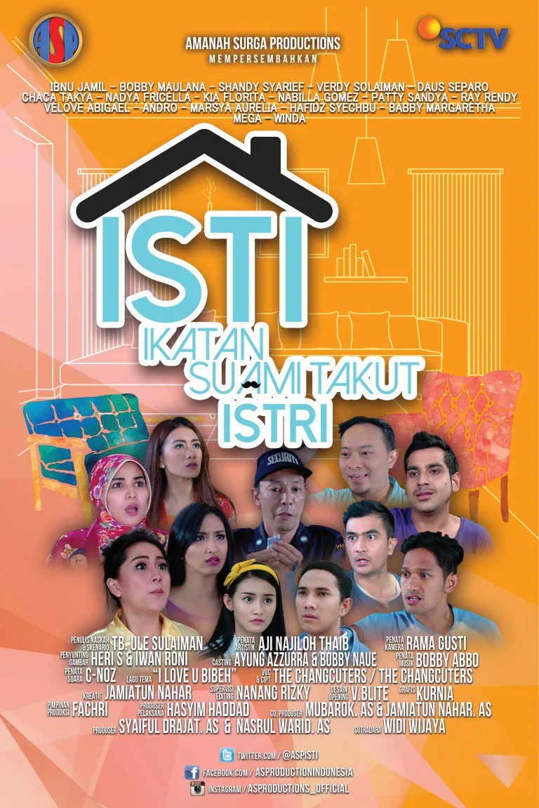 Poster dan cuplikan adegan serial komedi Ikatan Suami Takut Istri di SCTV