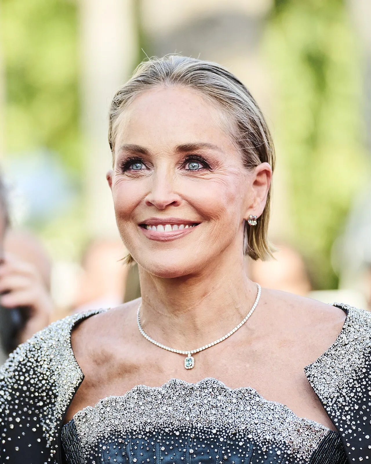 Aktris senior Hollywood Sharon Stone dalam sebuah acara penghargaan perfilman