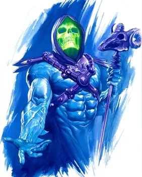 Ilustrasi karakter Skeletor dalam waralaba Masters of the Universe