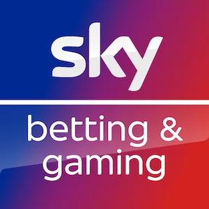 Logo Sky Betting and Gaming dengan latar belakang kota Leeds