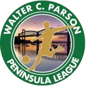 Logo dan pertandingan South West Peninsula League di Inggris Barat Daya