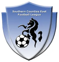Logo dan pertandingan Southern Counties East Football League di Inggris