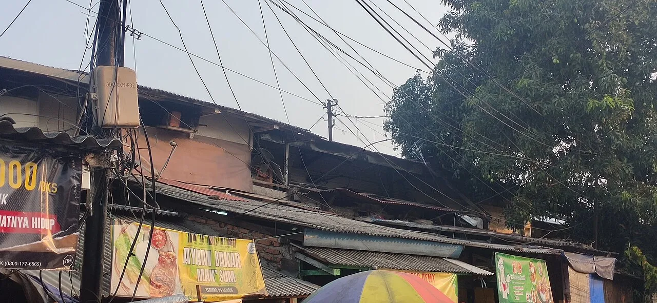 Kawasan bekas bangunan Stasiun Salemba di Jakarta Pusat