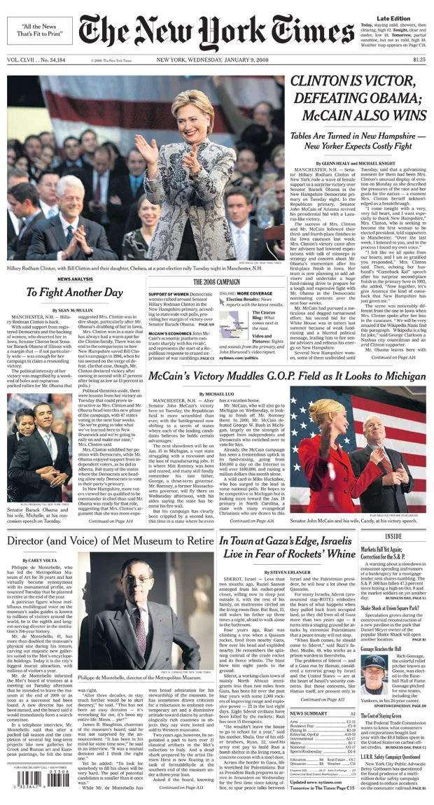 Gedung kantor pusat The New York Times di Midtown Manhattan