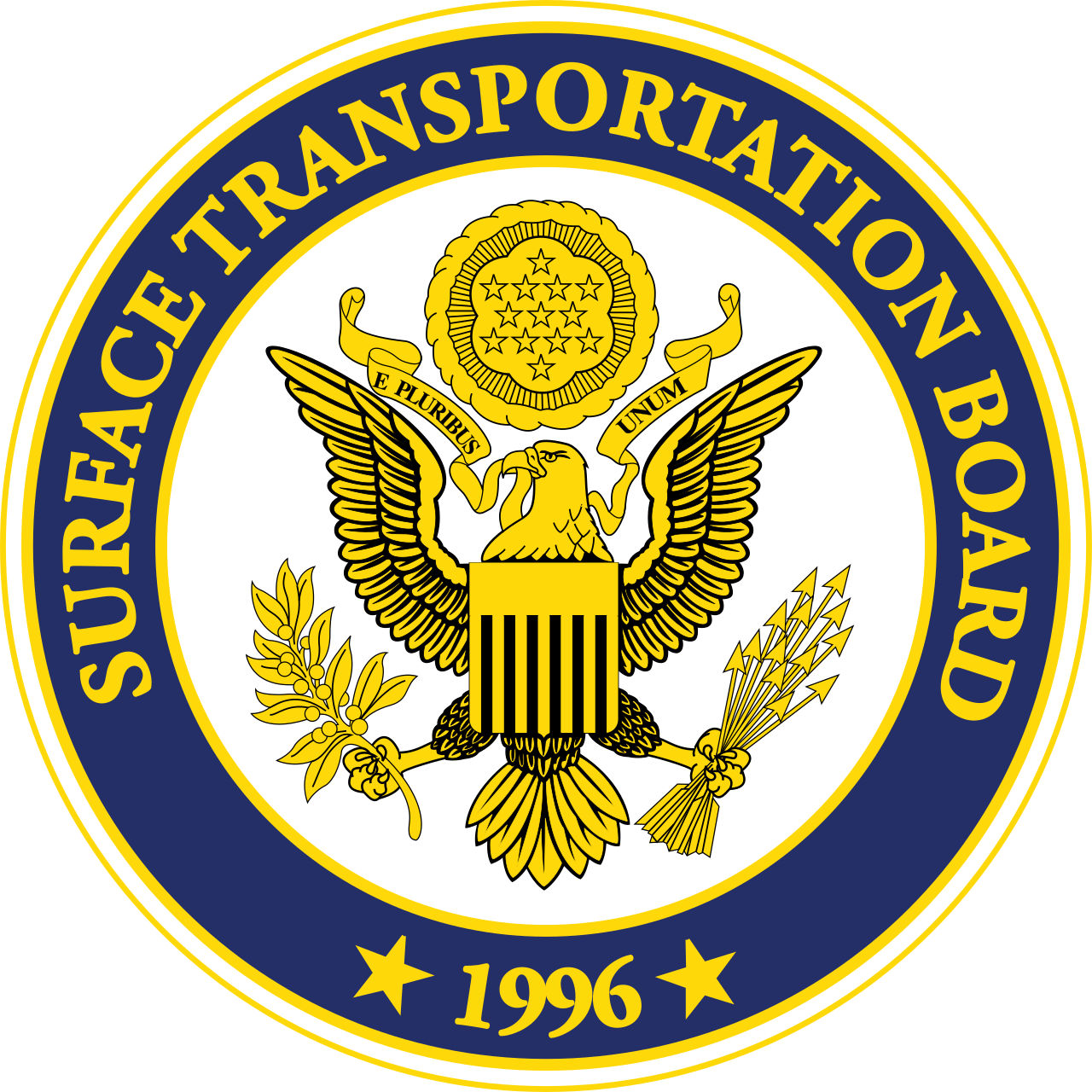 Lambang resmi Surface Transportation Board lembaga regulasi transportasi Amerika Serikat