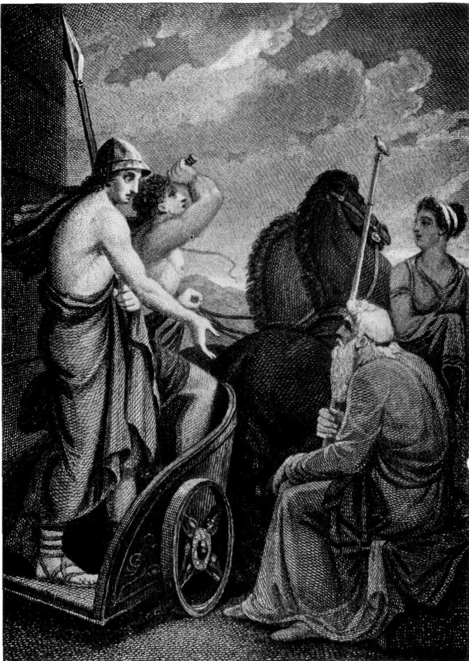 Ilustrasi karakter Telemachus dalam kisah mitologi Yunani klasik