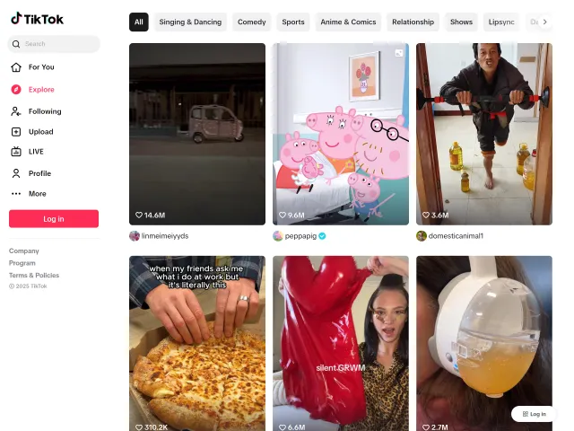 Ilustrasi aplikasi TikTok sebagai platform media sosial video singkat global