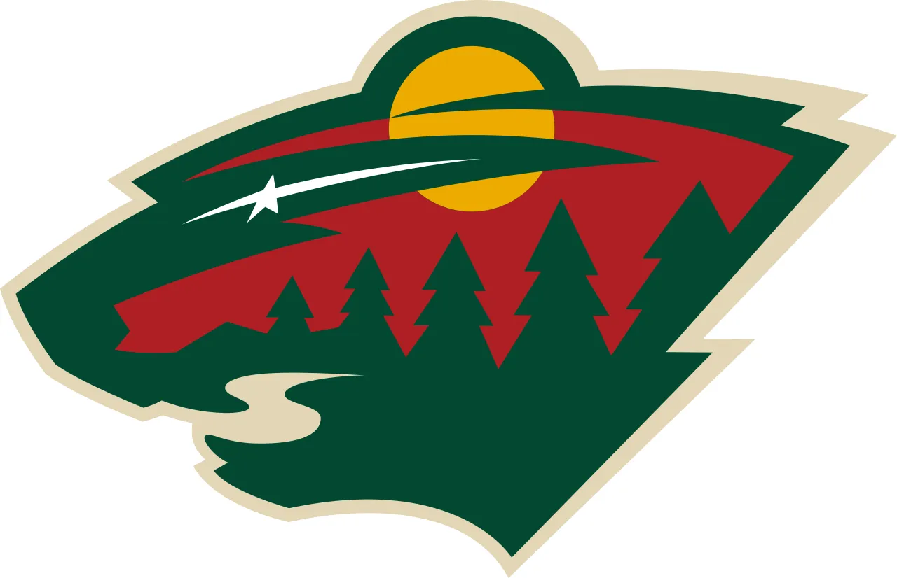 Logo dan ilustrasi tim hoki es Minnesota Wild di Saint Paul