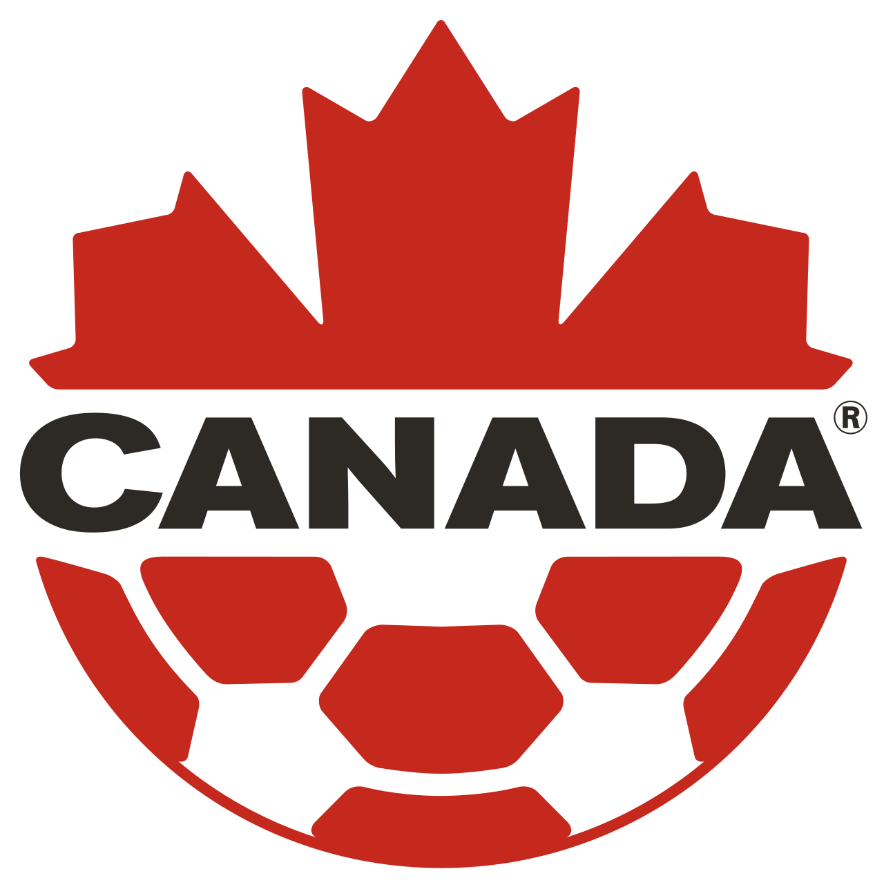 Logo dan lambang resmi tim nasional sepak bola pria Kanada