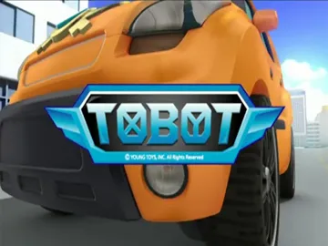 Ilustrasi karakter utama seri animasi televisi Tobot asal Korea Selatan