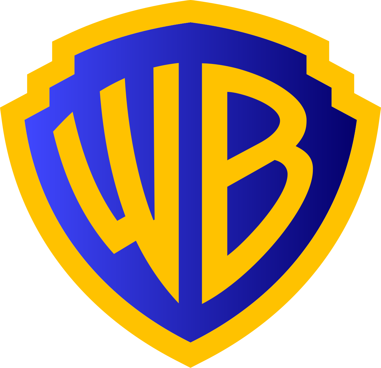 Ilustrasi gedung atau logo Warner Bros sebagai studio film raksasa Hollywood