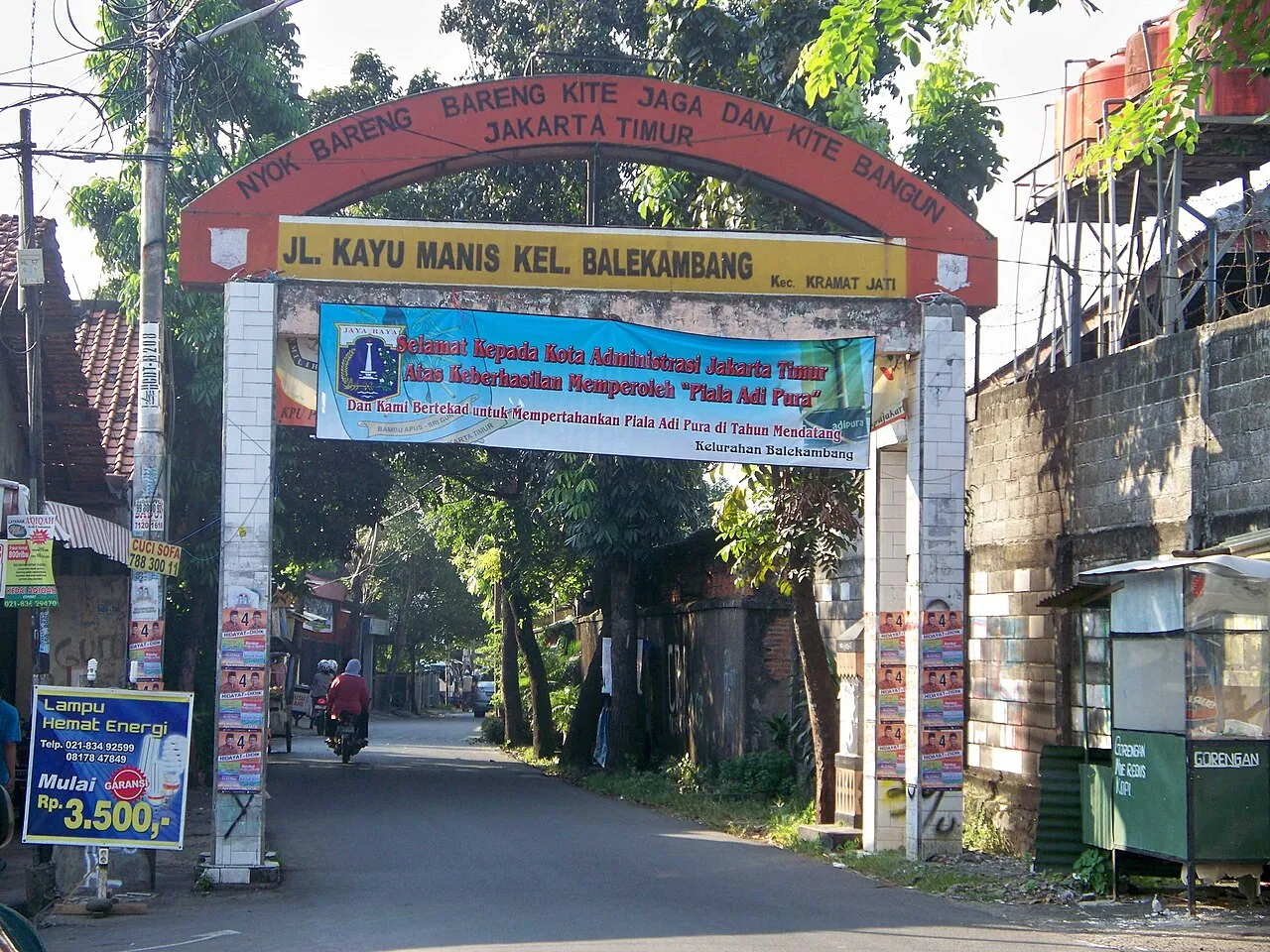 Kawasan Condet di Jakarta Timur yang kini menjadi permukiman padat penduduk