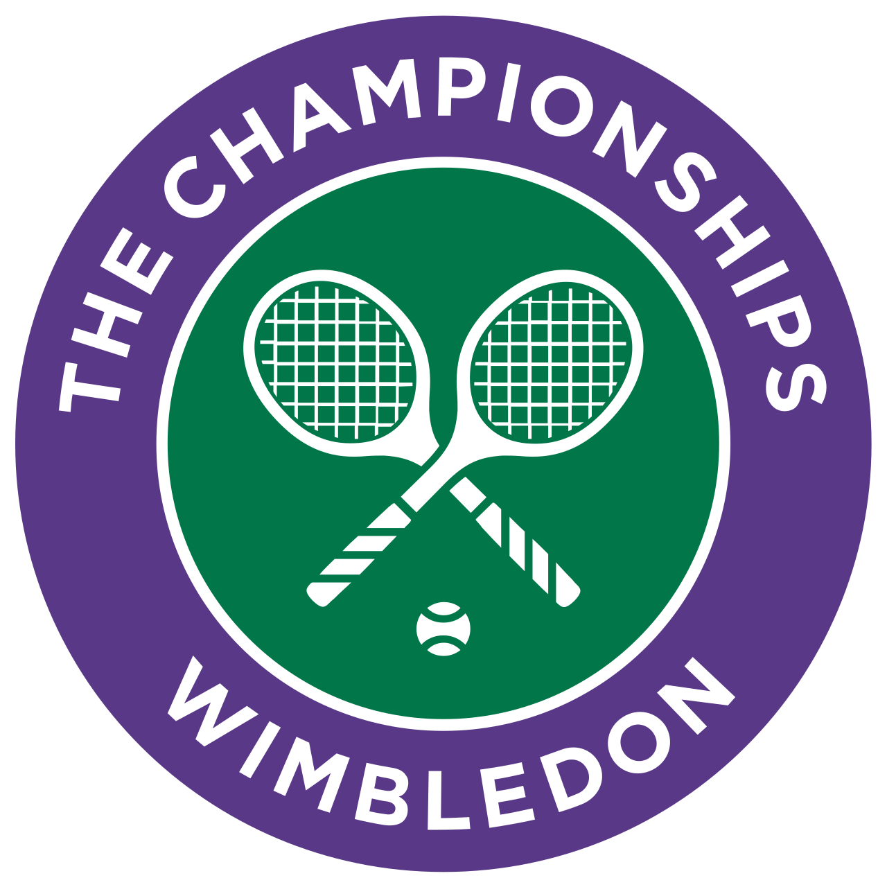 Ilustrasi lapangan rumput Centre Court Wimbledon sebagai turnamen tenis tertua dunia