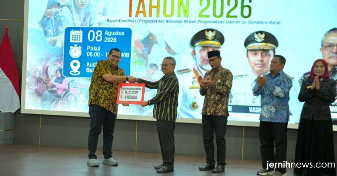 Suasana Rakor Perpustakaan Provinsi Sumatera Barat 2026 di Padang