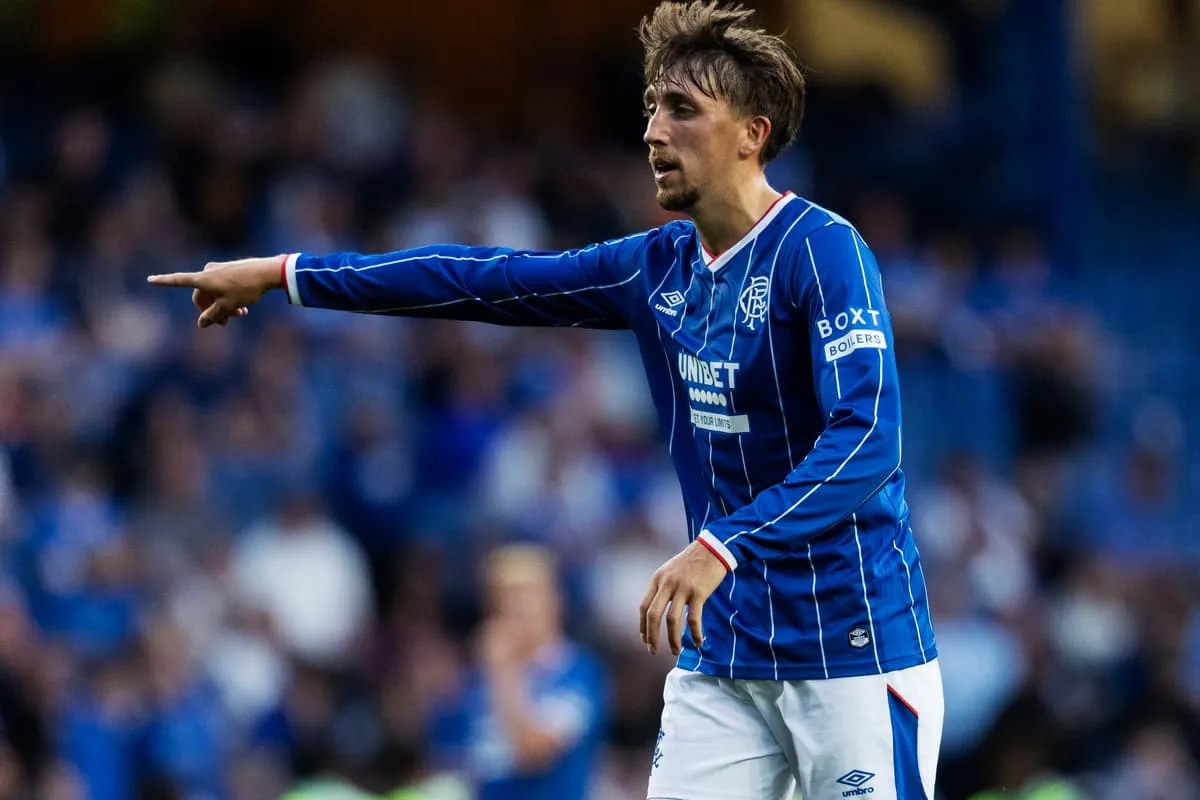 Pemain Rangers dalam pertandingan kualifikasi Liga Europa melawan Jagiellonia Bialystok