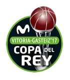Skuad Real Madrid merayakan kemenangan juara Copa del Rey de Baloncesto 2017