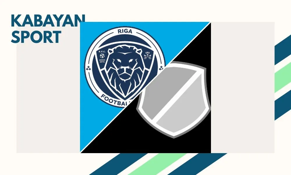 Pemain Riga FC merayakan kemenangan tipis atas Györi ETO di Skonto Stadions