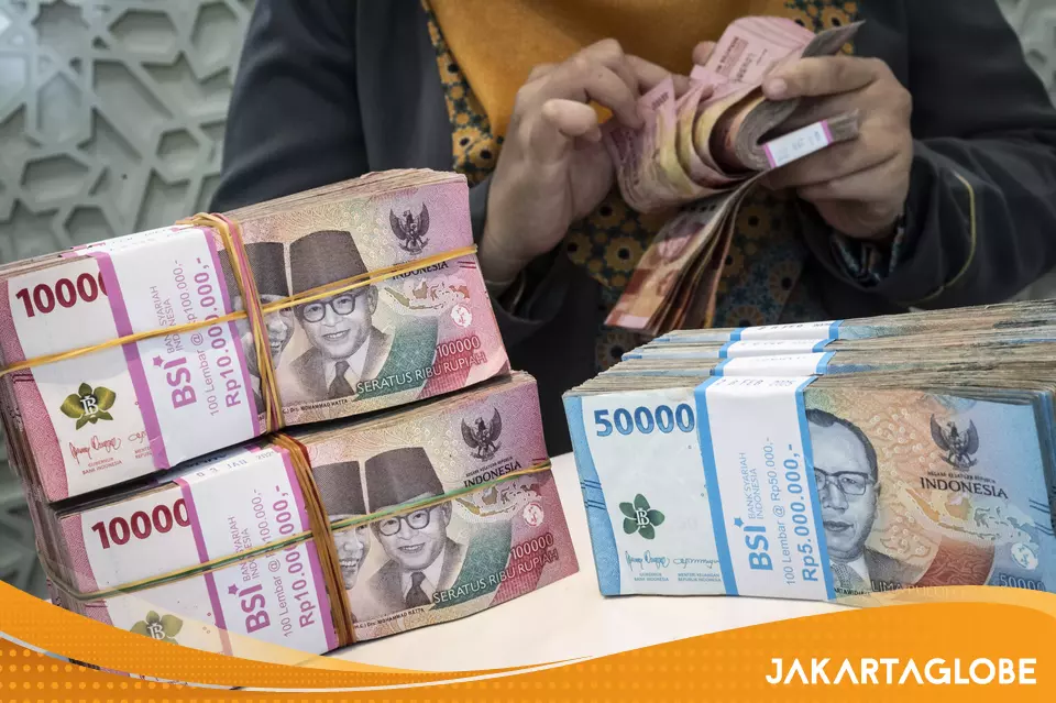 Grafik pergerakan nilai tukar rupiah terhadap dolar AS di pasar keuangan