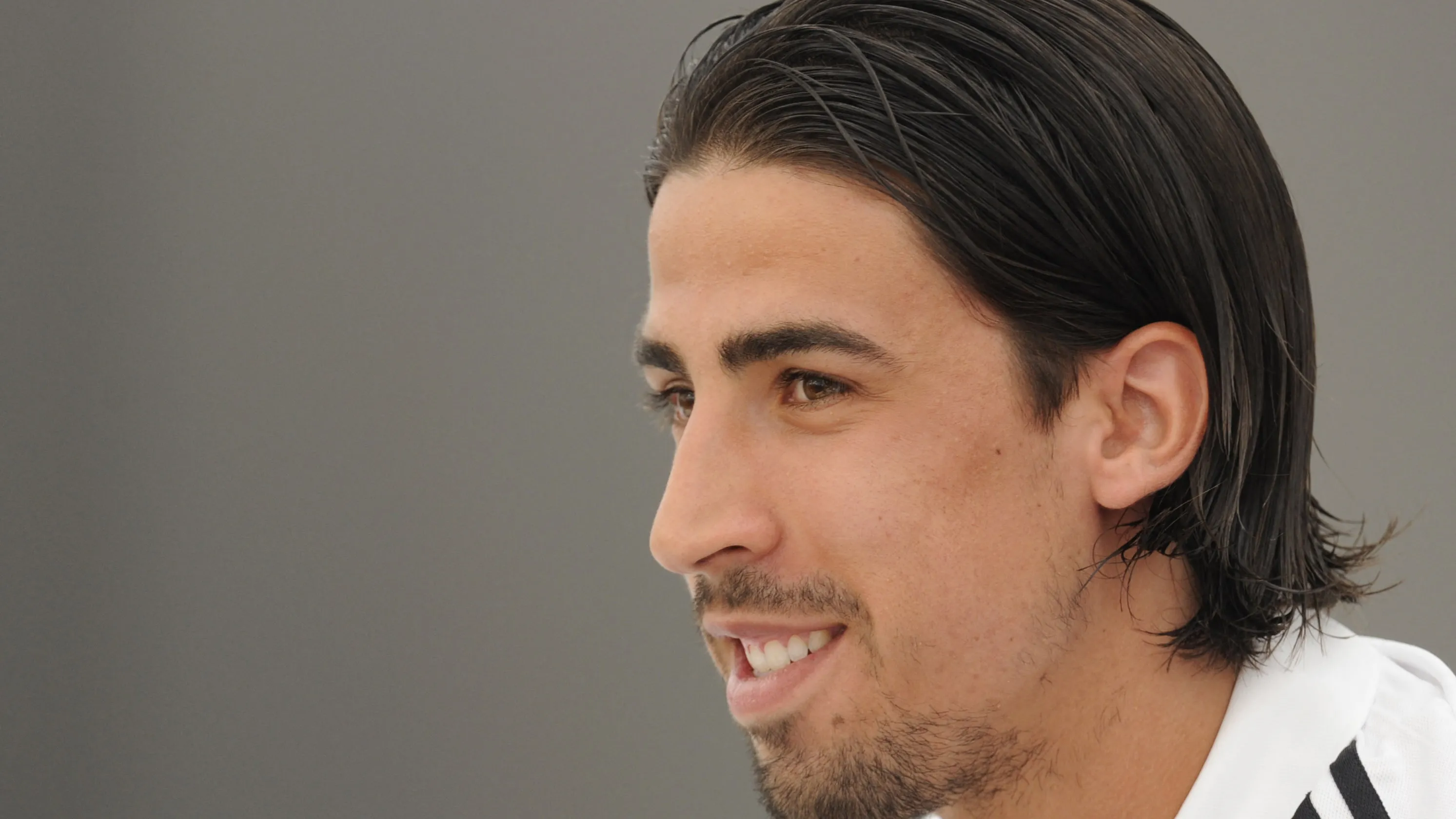 Sami Khedira saat mendampingi sesi latihan Real Madrid di bawah Jose Mourinho