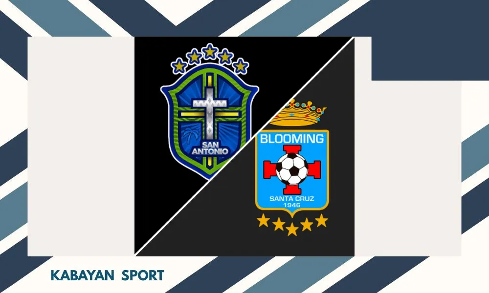 Selebrasi pemain San Antonio Bulo Bulo dalam laga melawan Blooming di Liga Profesional Bolivia