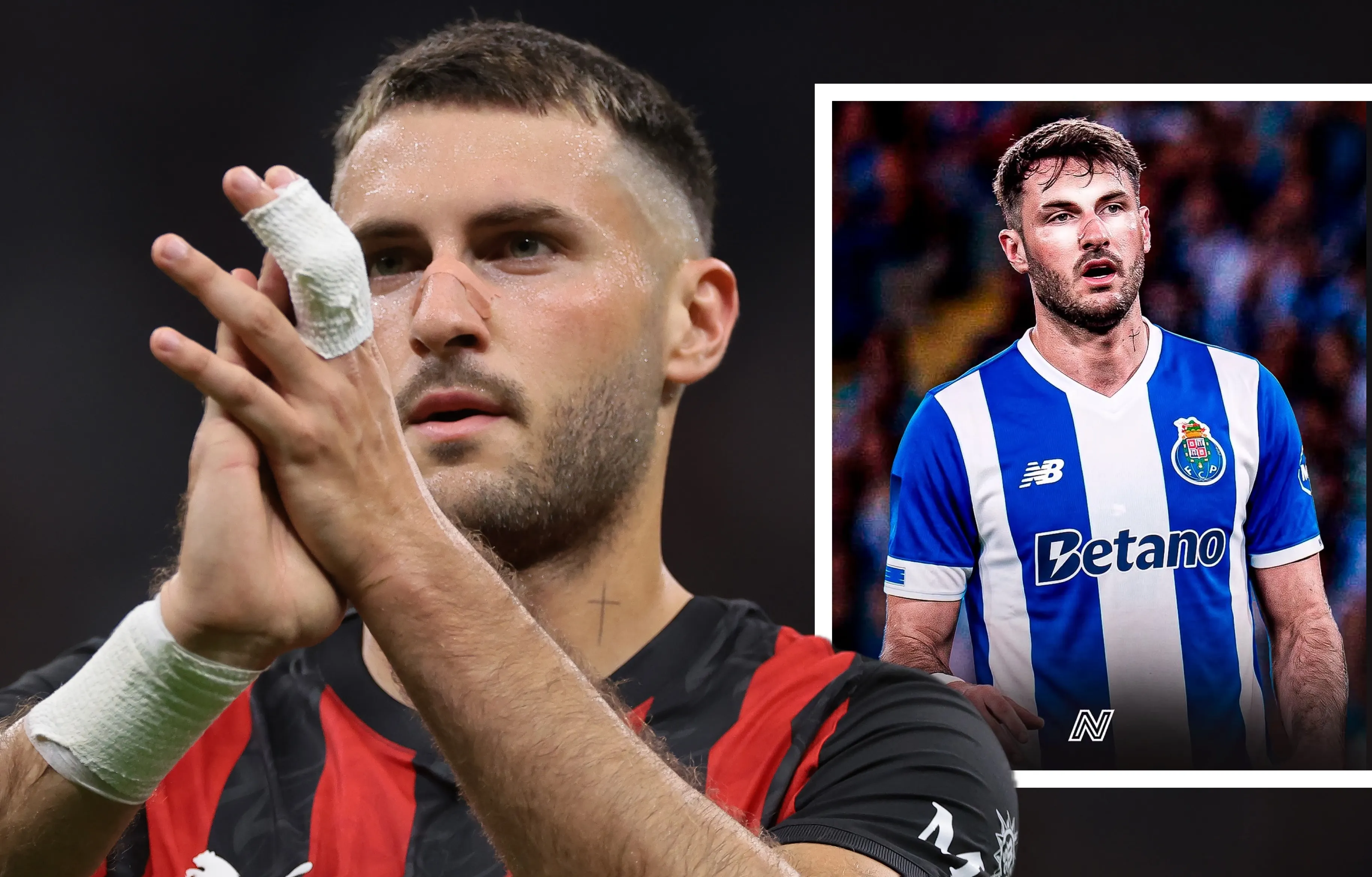 Penyerang AC Milan Santiago Gimenez saat berlatih di Milanello