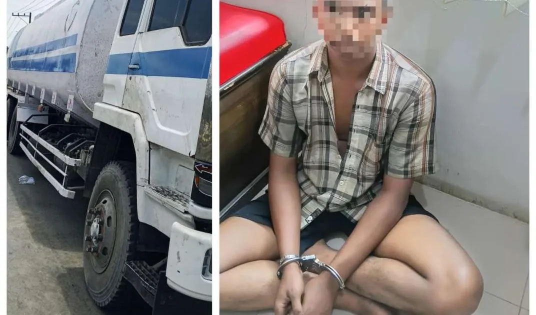 ZK sopir truk tangki asal Aceh diamankan Polres Serdangbedagai