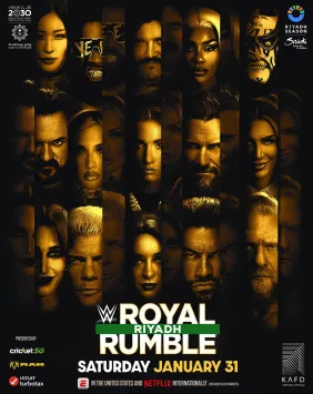 Suasana kemeriahan ajang WWE Royal Rumble 2026 di Riyadh Season Stadium