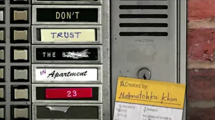 Ilustrasi poster serial televisi Don't Trust the B in Apartment 23