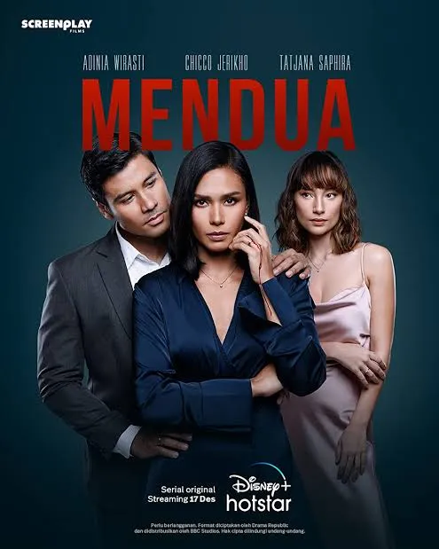 Poster serial televisi drama Indonesia Mendua tayangan Disney+ Hotstar