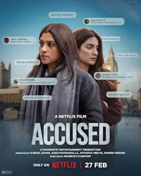 Poster resmi film Accused yang dibintangi Konkona Sen Sharma di Netflix
