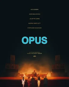 Poster film thriller Opus produksi A24 yang dibintangi Ayo Edebiri