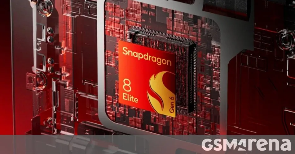 Ilustrasi chipset Qualcomm Snapdragon 8 Elite Gen 6 Pro dalam uji AnTuTu