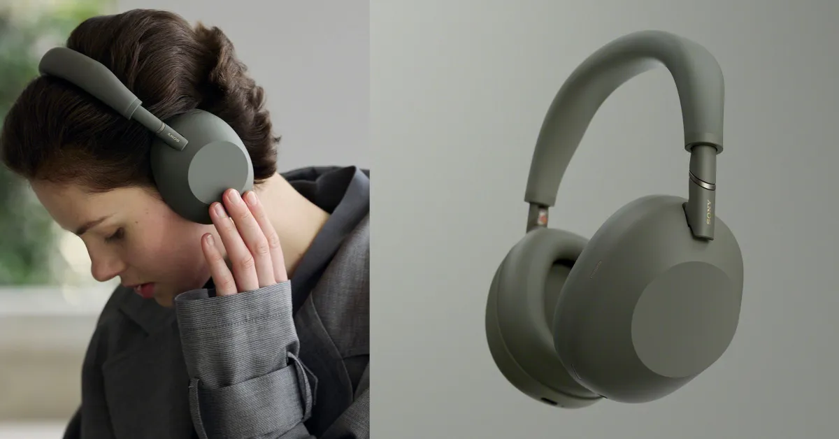 Headphone Sony WH-1000XM6 varian warna Olive Gray terbaru