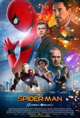 Aksi Tom Holland sebagai Peter Parker dalam film Spider-Man Homecoming