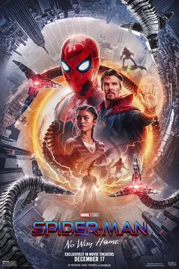 Poster dan adegan film Spider-Man No Way Home yang dibintangi Tom Holland