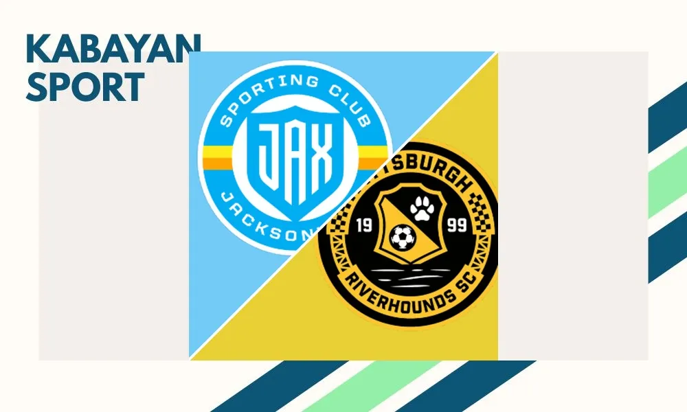 Pemain Sporting JAX merayakan kemenangan atas Pittsburgh Riverhounds di Hodges Stadium
