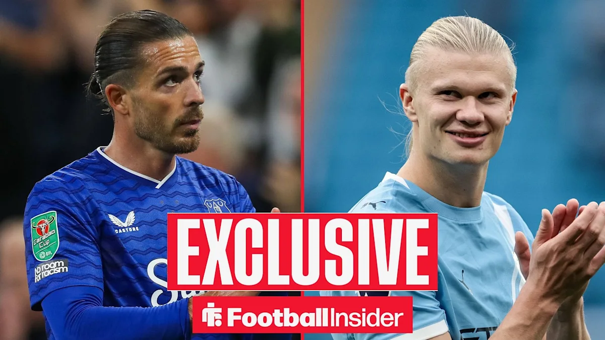Jack Grealish dan Erling Haaland saat merayakan gol bersama Manchester City
