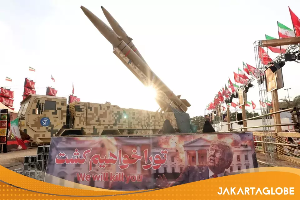 Ilustrasi konflik militer Iran dan Amerika Serikat di kawasan Timur Tengah