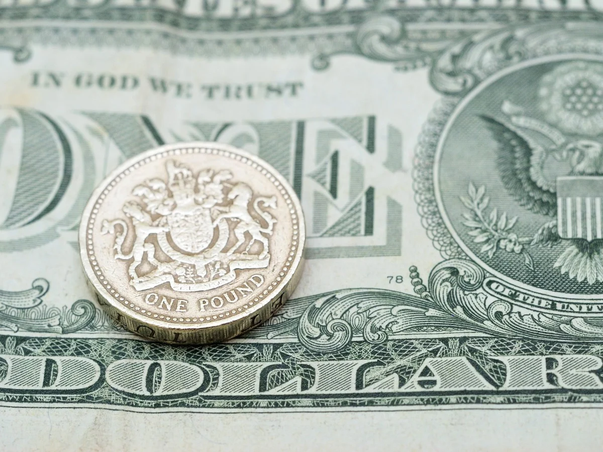 Grafik pergerakan nilai tukar mata uang Poundsterling terhadap Dolar Amerika Serikat