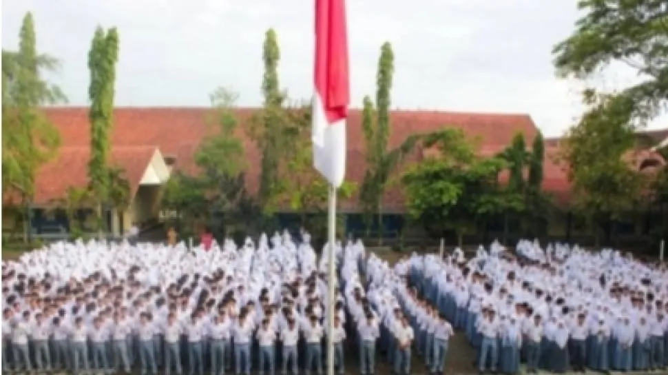 Ilustrasi susunan acara upacara 17 Agustus di sekolah tingkat SD, SMP, dan SMA