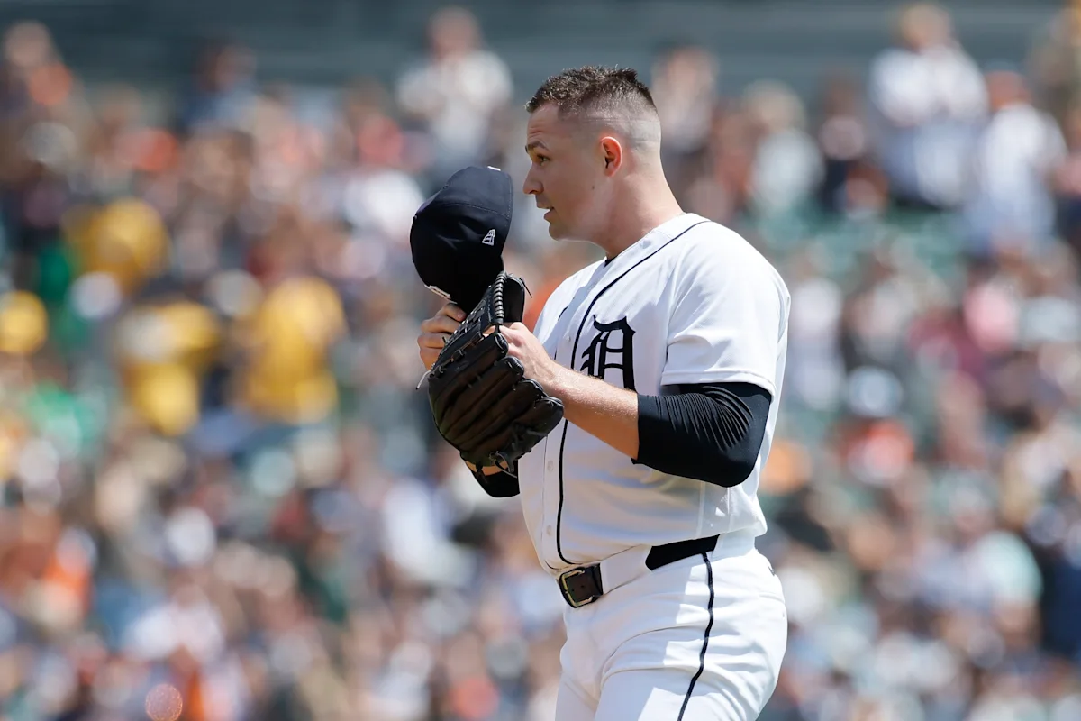Tarik Skubal saat berseragam Detroit Tigers sebelum pindah ke Los Angeles Dodgers