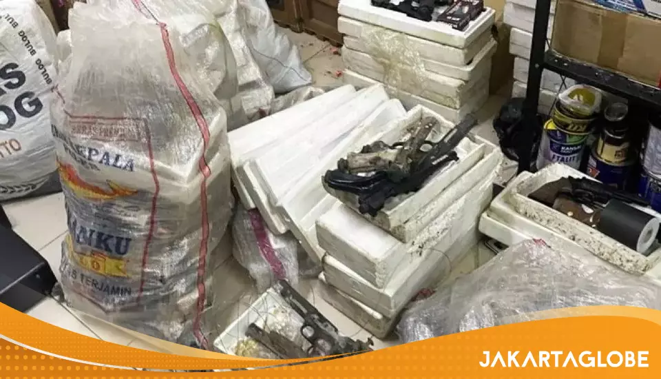 Ilustrasi penemuan barang terkait senjata di sekolah kawasan Jakarta Selatan