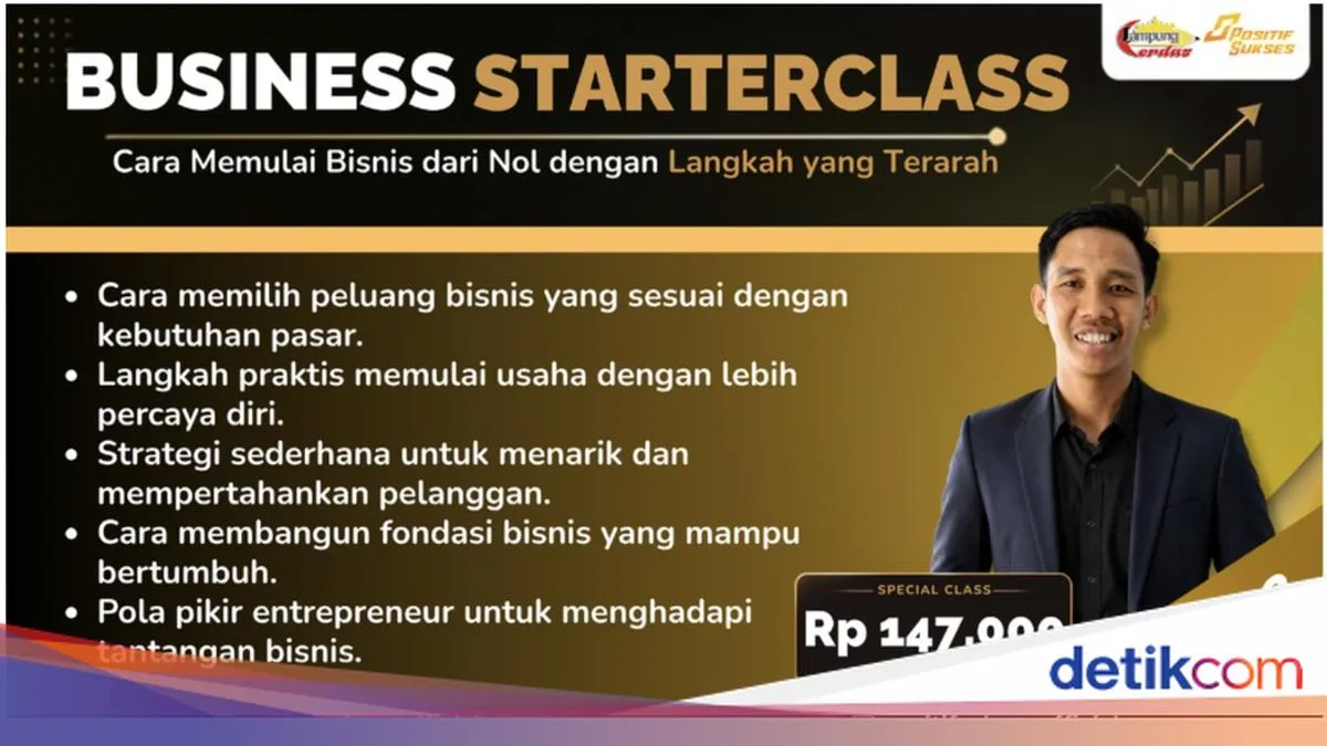 Ilustrasi peserta mengikuti kelas online Business Starter Class