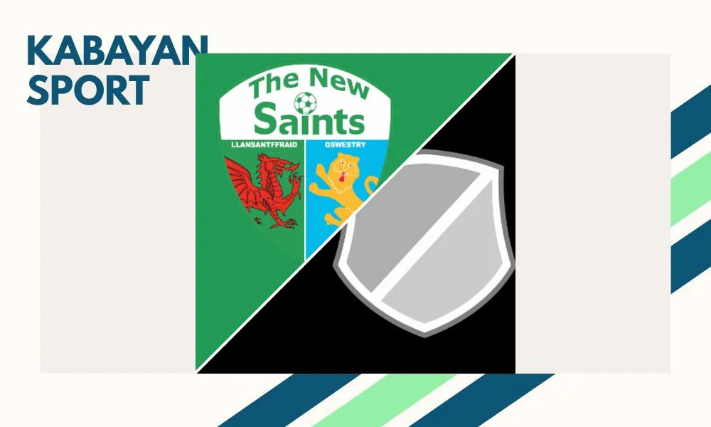 Pemain Sabah FK merayakan kemenangan atas The New Saints di Park Hall